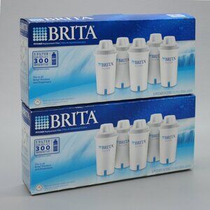 Two - 5 Packs (10) Brita 636011 Replacement Water Filters Pitchers & Dispensers